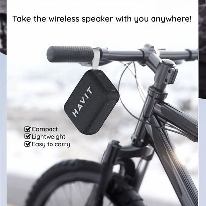 Kannettava Bluetooth-kaiutin HAVIT SK874BT, 8W, Vedenkestävä, Musta