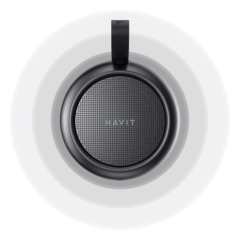 HAVIT SK879BT Portable Bluetooth Speaker, 8W, RGB, Waterproof, Black