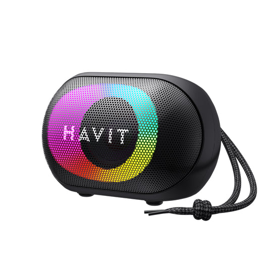 Kannettava Bluetooth-kaiutin HAVIT SK885BT, 8W, RGB, Vedenkestävä, Musta