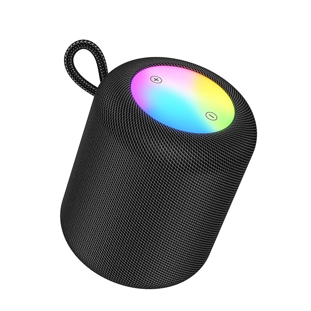 Kannettava Bluetooth-kaiutin HOCO HC30, 5W, TWS, RGB, Musta