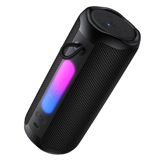 Kannettava Bluetooth-kaiutin HOCO HC50, 8W, TWS, RGB, vedenkestävä, musta