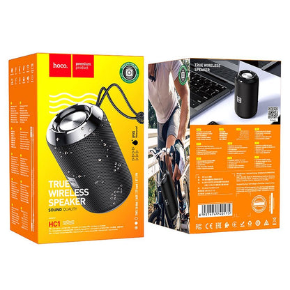 Kannettava Bluetooth-kaiutin HOCO HC1, 5W, TWS, Vedenkestävä, Musta