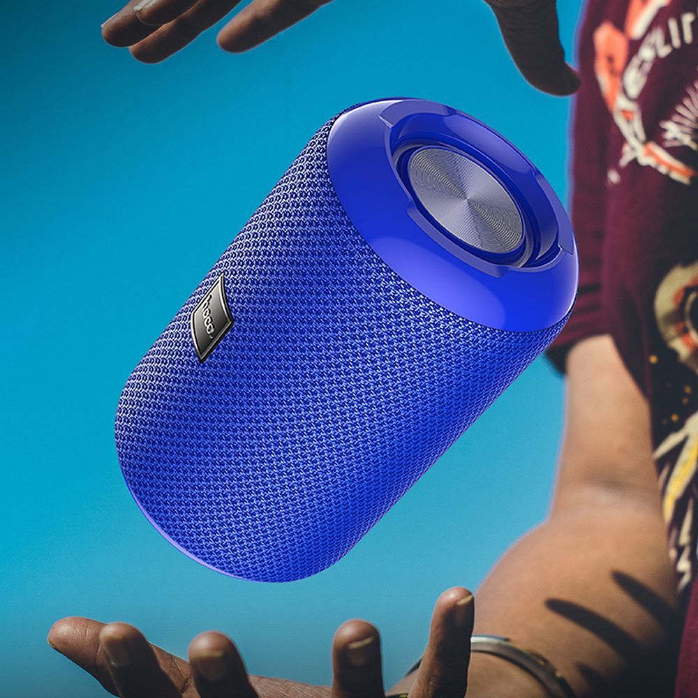 HOCO HC1 Kannettava Bluetooth-kaiutin, 5W, TWS, Vedenkestävä, Sininen
