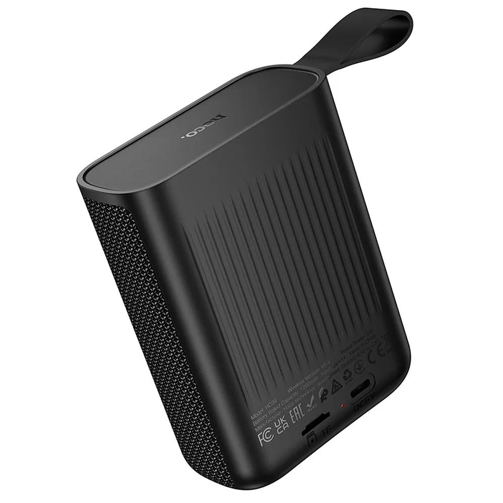 Kannettava Bluetooth-kaiutin HOCO HC34, 5W, TWS, Vedenkestävä, Musta
