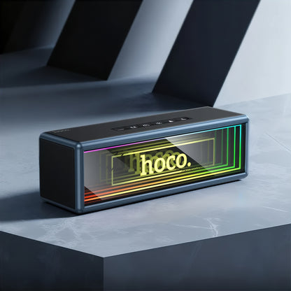 Kannettava Bluetooth-kaiutin HOCO HC40, 2 x 10W, TWS, RGB, Musta