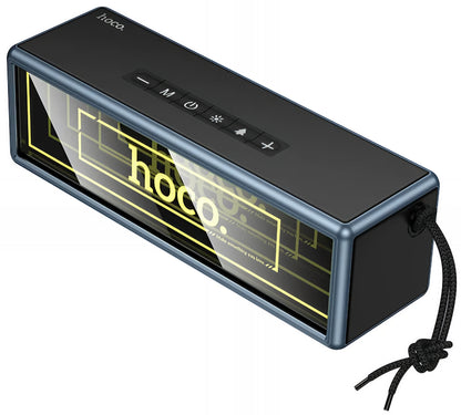 Kannettava Bluetooth-kaiutin HOCO HC40, 2 x 10W, TWS, RGB, Musta