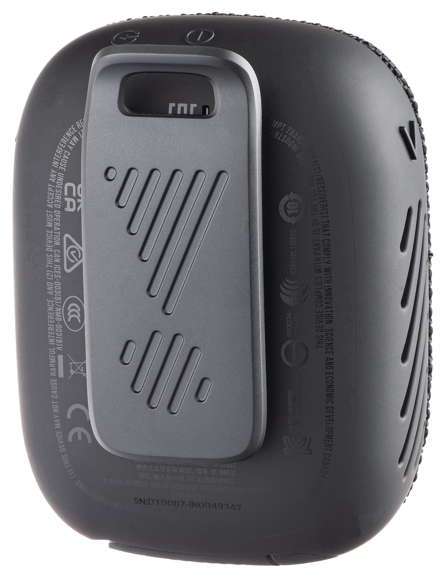 Kannettava Bluetooth-kaiutin JBL Wind 3, 5W, Vedenkestävä, Musta JBLWIND3