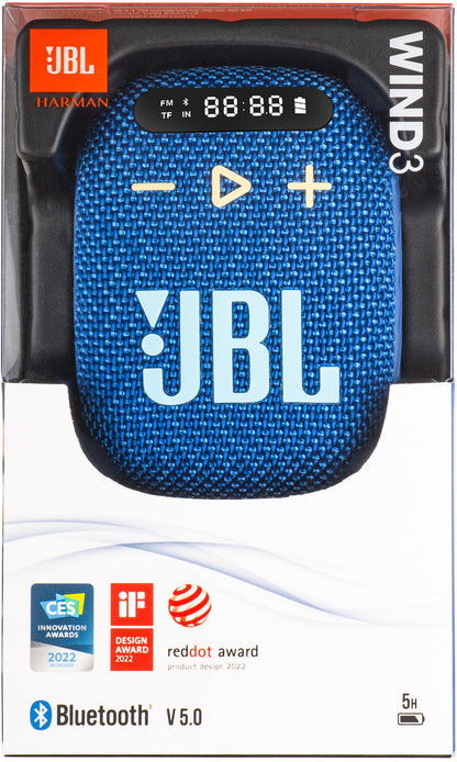 Kannettava Bluetooth-kaiutin JBL Wind 3, 5W, Vedenkestävä, Sininen JBLWIND3BLU