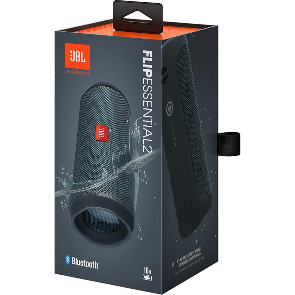 Kannettava Bluetooth-kaiutin JBL Flip Essential 2, 20W, PartyBoost, Vedenkestävä, Musta JBLFLIPES2BK