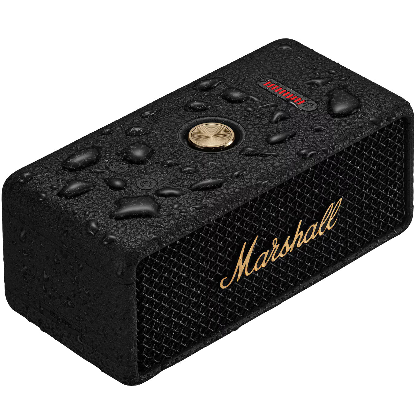 Kannettava Bluetooth-kaiutin Marshall Emberton II, 20W, vedenpitävä, musta-kultainen