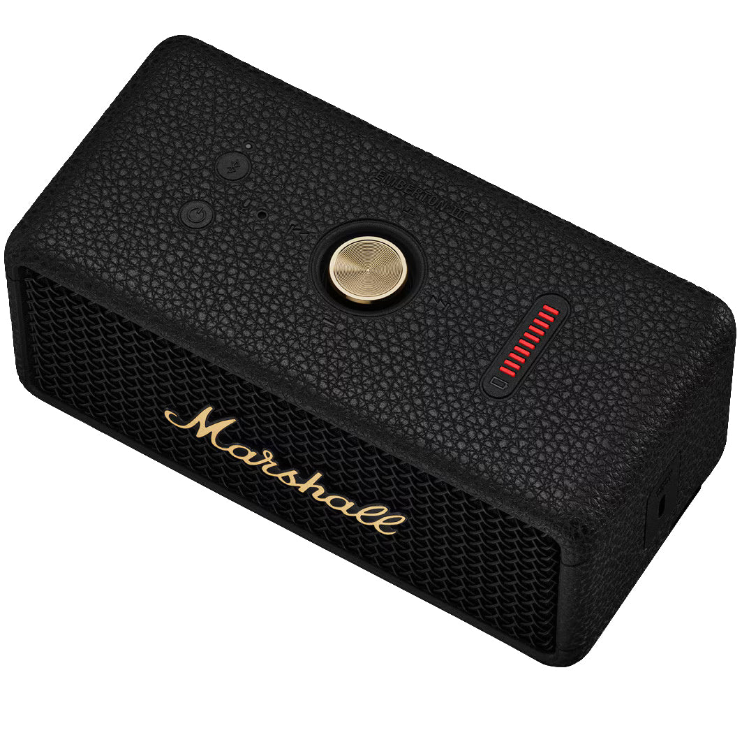 Kannettava Bluetooth-kaiutin Marshall Emberton II, 20W, vedenpitävä, musta-kultainen