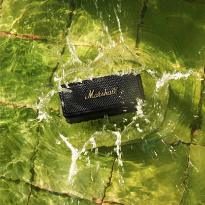 Kannettava Bluetooth-kaiutin Marshall Emberton II, 20W, vedenpitävä, musta-kultainen