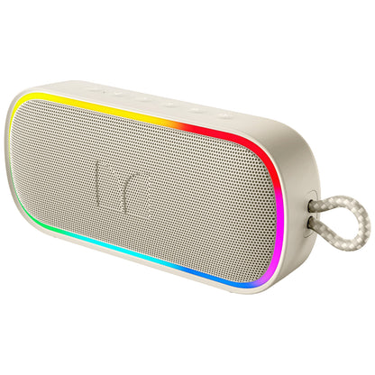 Kannettava Bluetooth-kaiutin Monster S150 Plus, 40W, TWS, RGB, vedenkestävä, vaalea kerma