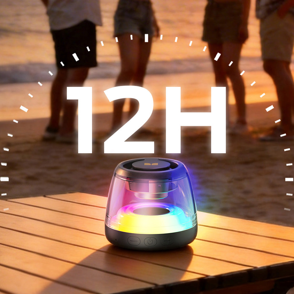 Kannettava Bluetooth-kaiutin Monster Mag Flux, 5W, TWS, RGB, Musta