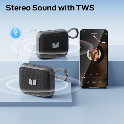 Monster S520 Portable Bluetooth Speaker, 5W, TWS, RGB, Waterproof, Black