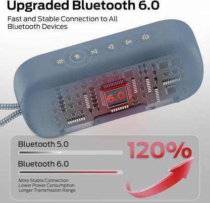 Kannettava Bluetooth-kaiutin Monster S150 Plus, 40W, TWS, RGB, vedenkestävä, vaalea kerma