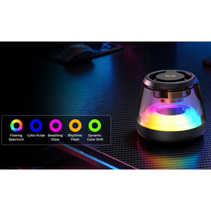 Kannettava Bluetooth-kaiutin Monster Mag Flux, 5W, TWS, RGB, Musta