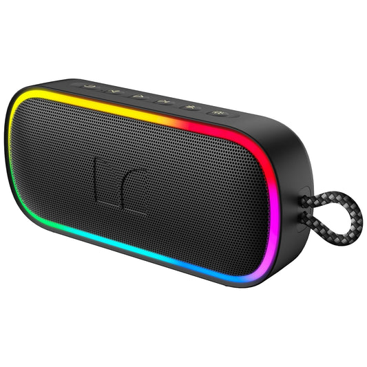 Kannettava Bluetooth-kaiutin Monster S150 Plus, 40W, TWS, RGB, vedenkestävä, musta