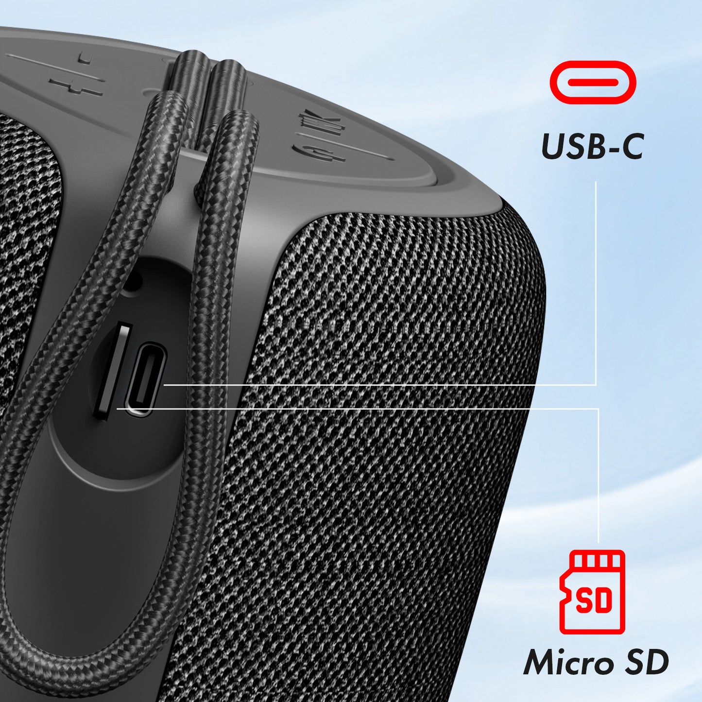 Kannettava Bluetooth-kaiutin XO Design F38, 5W, Musta