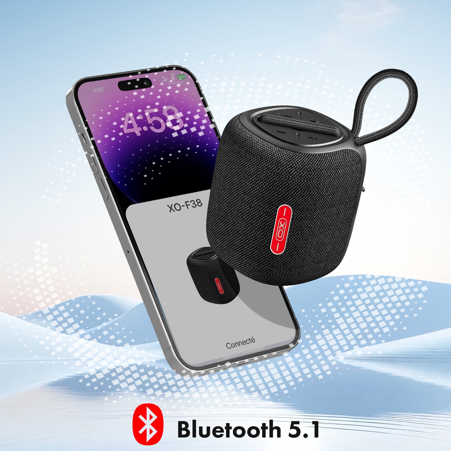 Kannettava Bluetooth-kaiutin XO Design F38, 5W, Musta