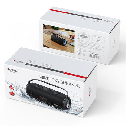 Kannettava Bluetooth-kaiutin Yesido YSW11, 40W, RGB, Vedenkestävä, Musta