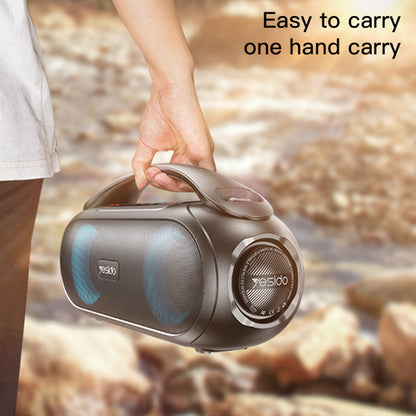 Kannettava Bluetooth-kaiutin Yesido YSW19, 40W, RGB, Vedenkestävä, Musta