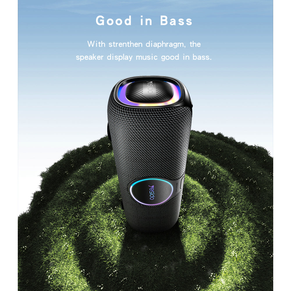Bluetooth-kaiutin Yesido YSW21 Karaoke, 120W, RGB, Vedenkestävä, Musta