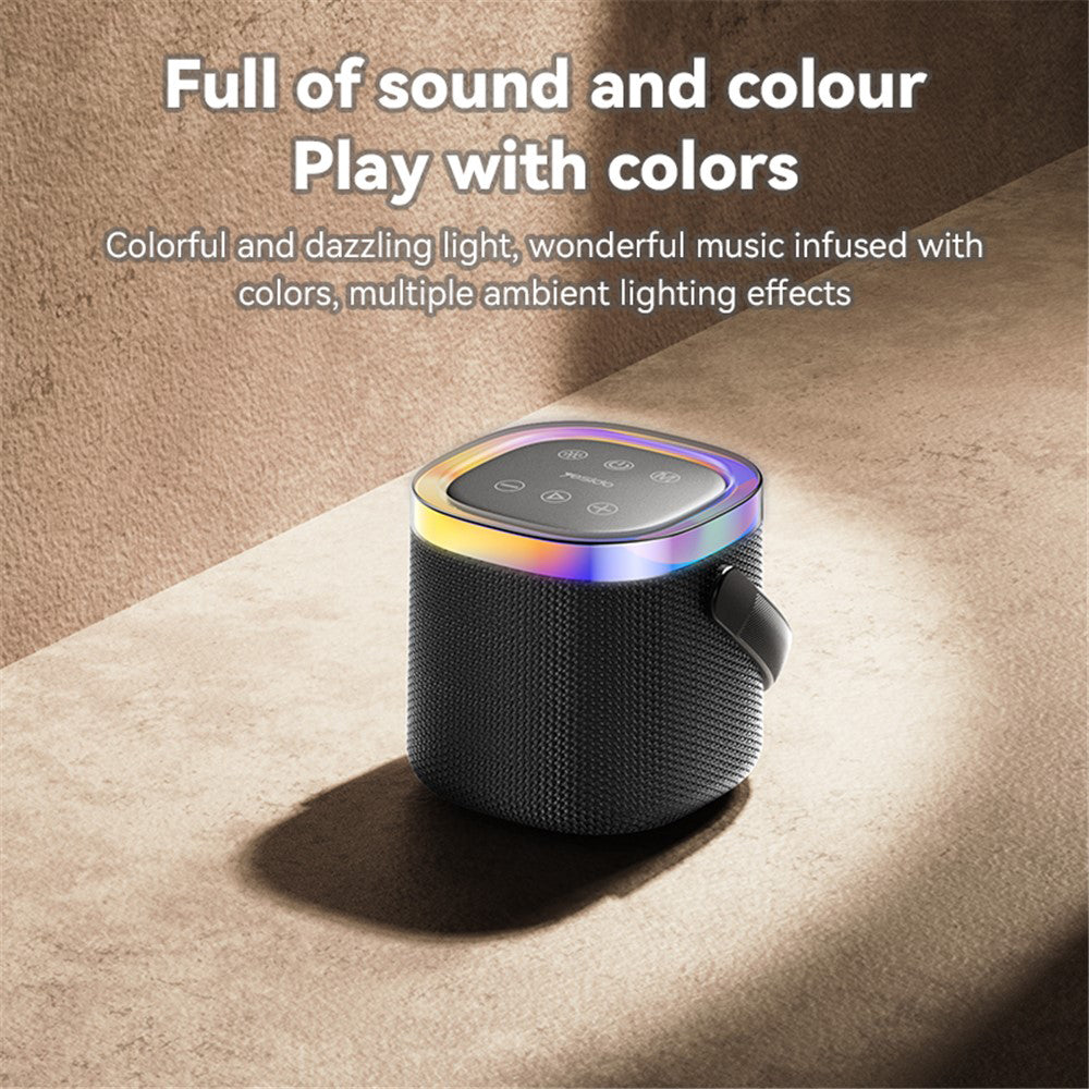 Kannettava Bluetooth-kaiutin Yesido YSW25, 5W, RGB, Musta