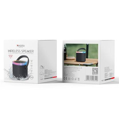 Kannettava Bluetooth-kaiutin Yesido YSW25, 5W, RGB, Musta