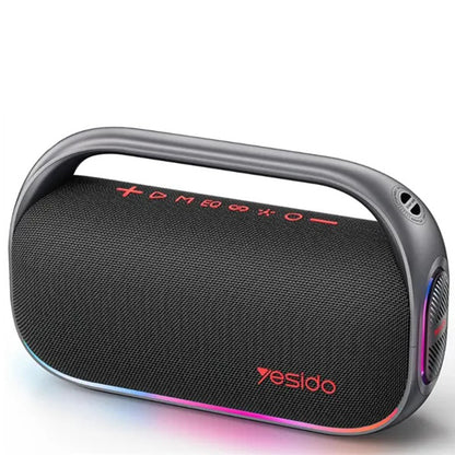 Kannettava Bluetooth-kaiutin Yesido YSW31, 80W, RGB, Musta