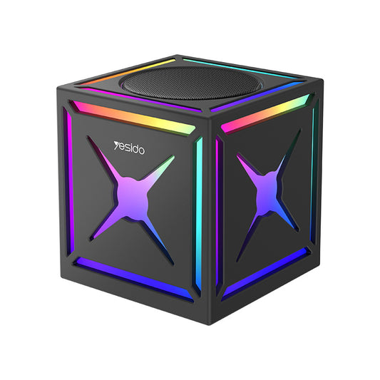 Bluetooth-kaiutin Yesido YSW34, 8W, RGB, Musta