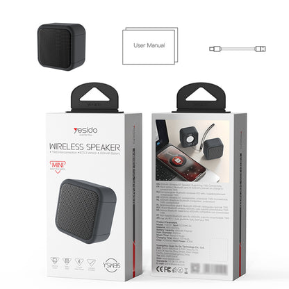 Bluetooth-kaiutin Yesido YSW35, 5W, TWS, vedenkestävä, musta