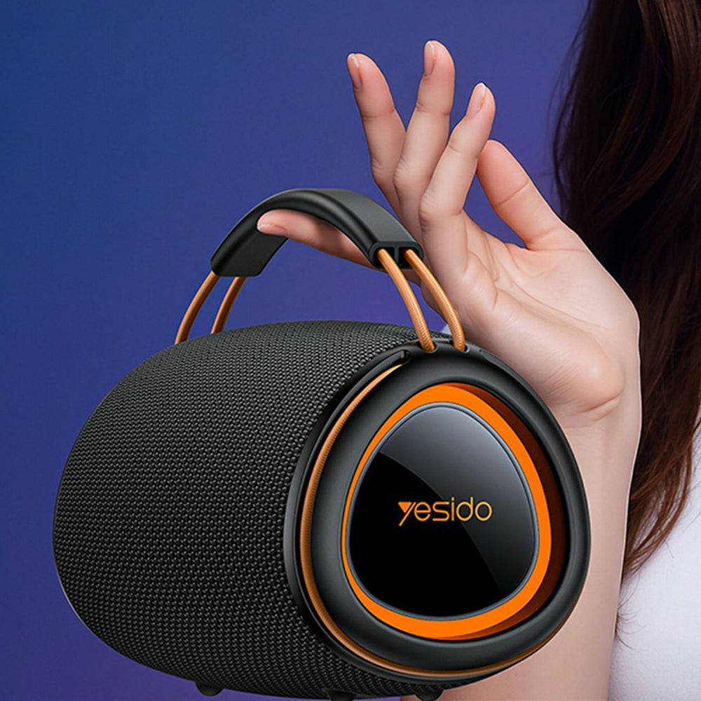 Kannettava Bluetooth-kaiutin Yesido YSW39, 20W, TWS, RGB, Musta