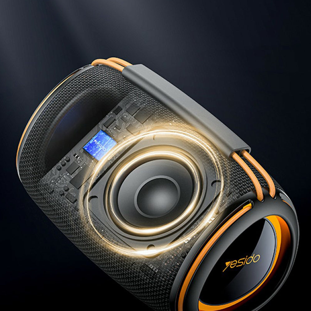 Kannettava Bluetooth-kaiutin Yesido YSW39, 20W, TWS, RGB, Musta