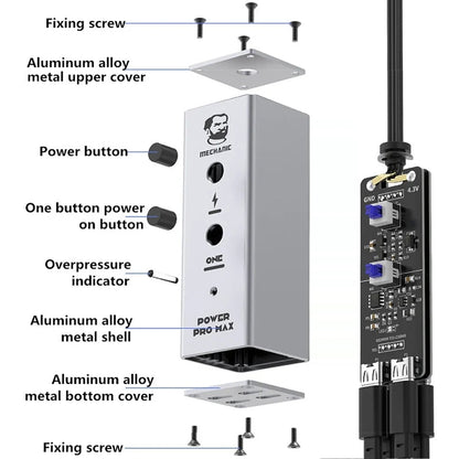 Mechanic Power Pro Max -virtajohto Apple iPhone 6 - 13 Pro Max -sarjoille