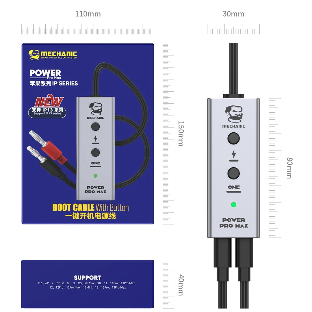 Mechanic Power Pro Max -virtajohto Apple iPhone 6 - 13 Pro Max -sarjoille