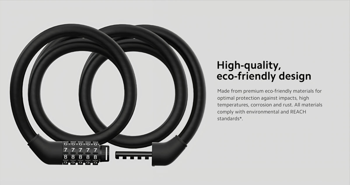 Xiaomi sähköpotkulaudan musta varkaudenestokaapeli BHR6751GL