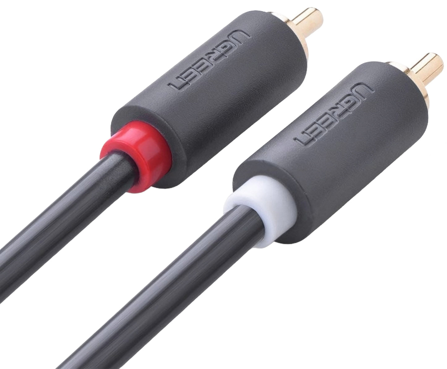 UGREEN AV104 Audio Cable, 2 x RCA - 2 x RCA, 5m, Musta