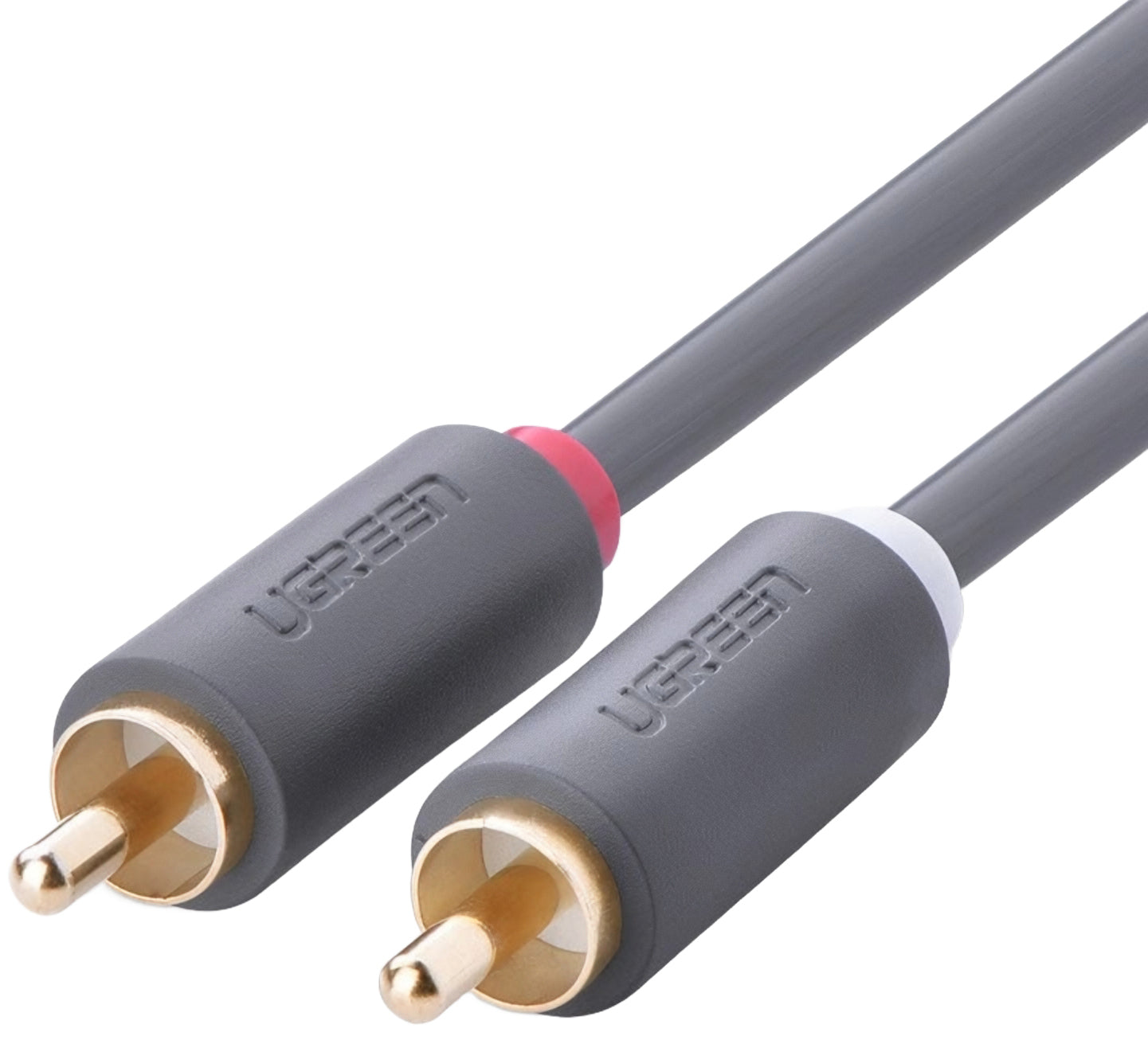 UGREEN AV104 Audio Cable, 2 x RCA - 2 x RCA, 5m, Musta
