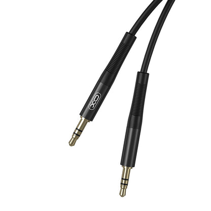 Audiojohto 3.5mm - 3.5mm XO Design NB-R175A, 1m, Musta
