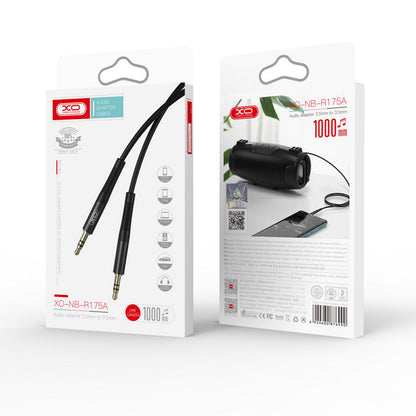 Audiojohto 3.5mm - 3.5mm XO Design NB-R175B, 2m, Musta