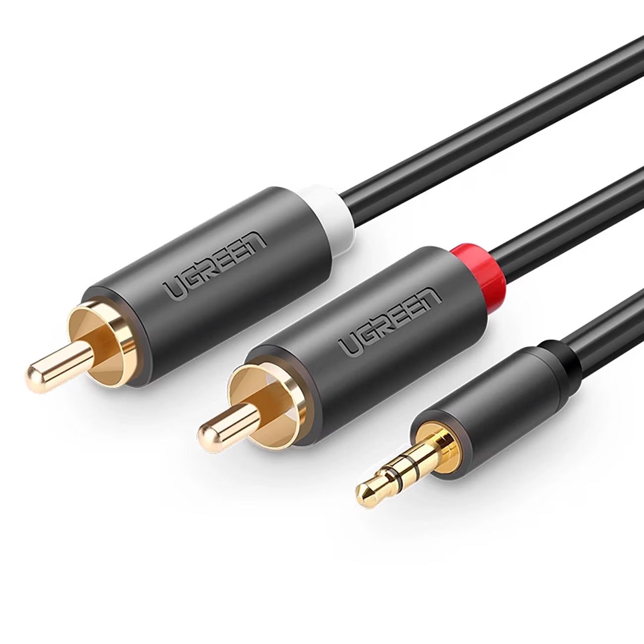 UGREEN AV102 Audio Cable 3.5mm - 2 x RCA, 2m, Black
