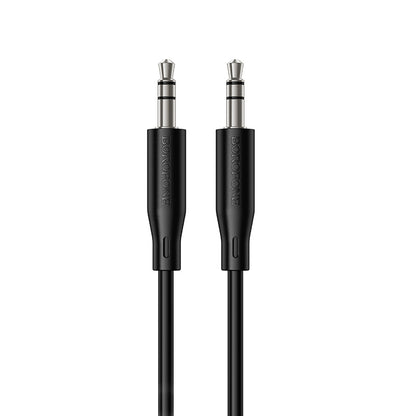 3,5 mm - 3,5 mm Borofone BL26 Standard äänikaapeli, 1 m, musta
