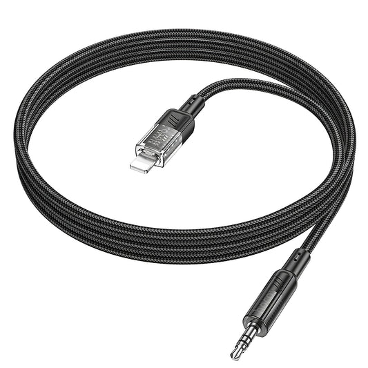 Audio Lightning -kaapeli 3.5mm HOCO UPA27, 1.2m, Musta
