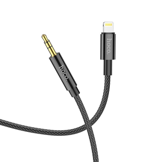 Äänikaapeli 3.5mm - Lightning HOCO UPA19, 1m, musta