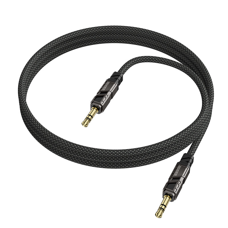 Audiojohto 3.5mm - 3.5mm Borofone BL22 Dignity, 1m, Musta