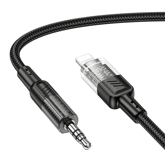 Audio Lightning -kaapeli 3.5mm HOCO UPA27, 1.2m, Musta
