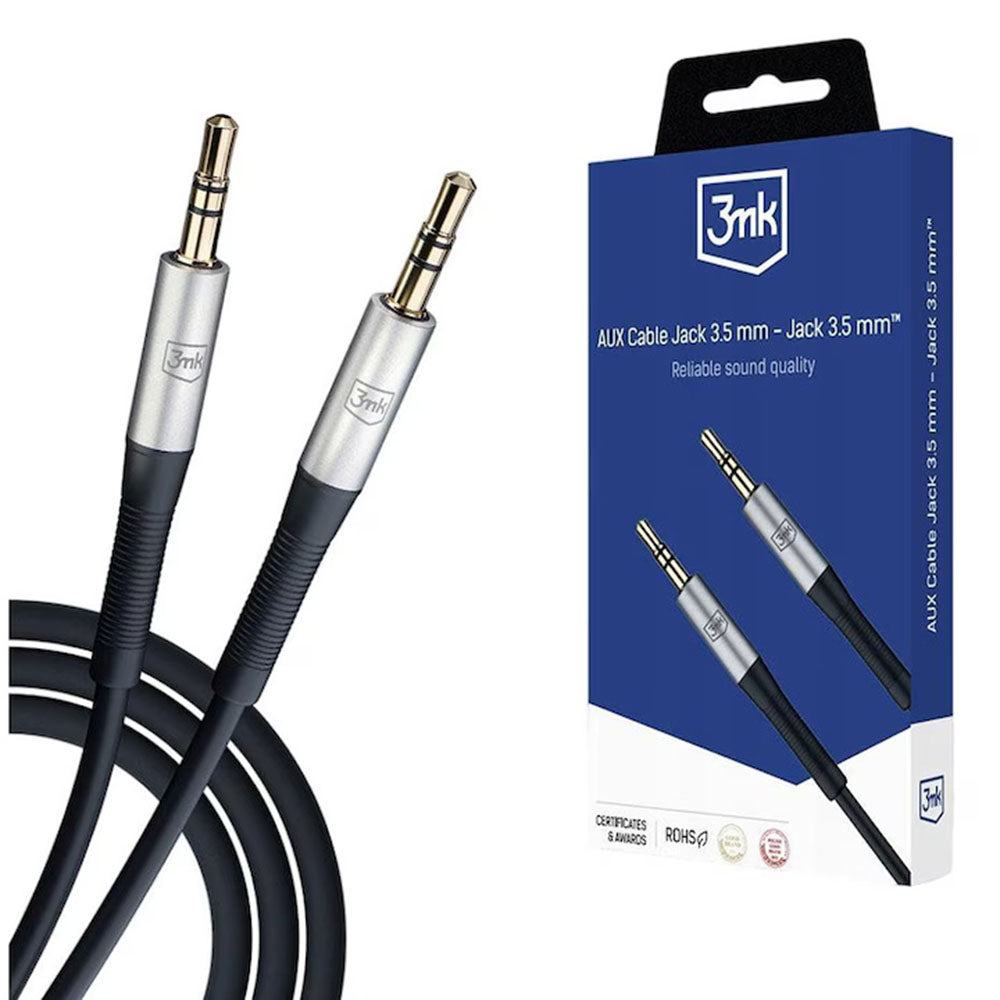 3.5mm Audio Cable - 3.5mm 3MK, 1m, Black