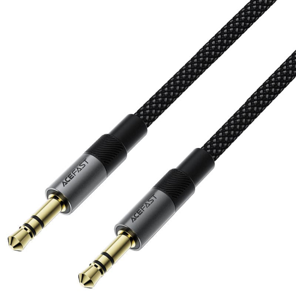 Audiojohto 3.5mm - 3.5mm Acefast J10, 1m, Musta