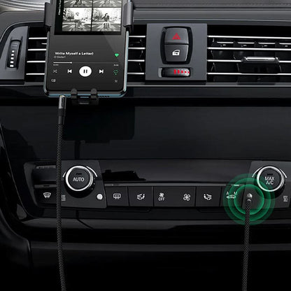 Audiojohto 3.5mm - 3.5mm Acefast J10, 1m, Musta